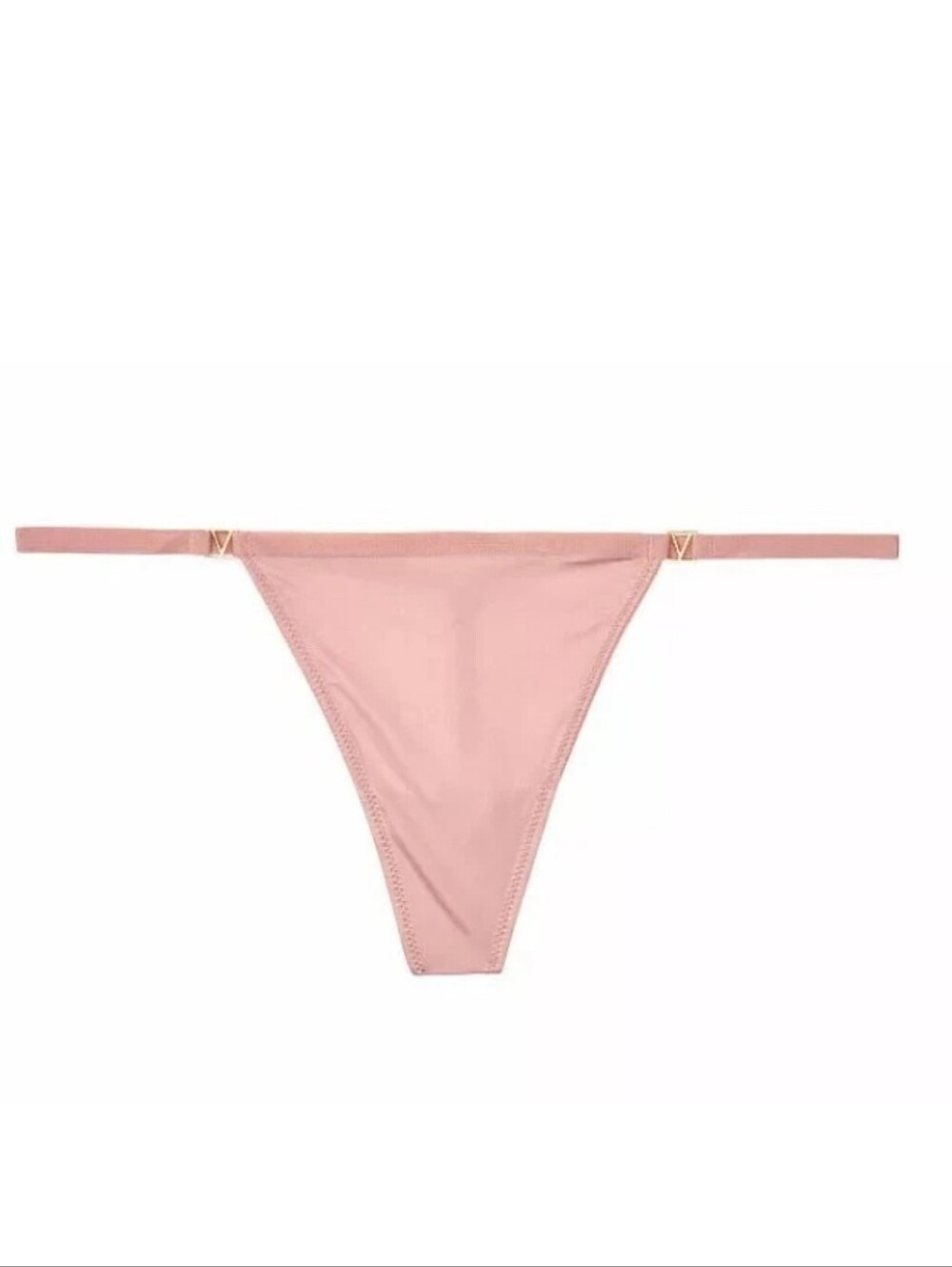 Victoria's secret pink logo v string panty DEMURE PINK XLARGE